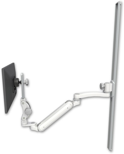 [UL182IP-T50-A1] AccessMount™ Inverted Ultra 182 Arm with Paralink monitor mount mount on a 50" wall track slider and an 11" arm