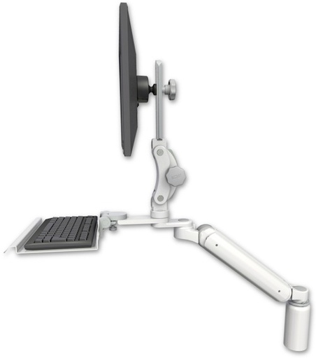 [UL182P-D5-KD12] AccessMount™ Ultra 182 Arm with Paralink monitor mount desk mount, a 5" riser, and a 12" keyboard tray