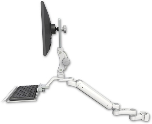 [UL182P-P2-KU12-AS1] AccessMount™ Ultra 182 Arm with Paralink monitor mount mount for a 2" pole, a 12" keyboard tray, and an 6" arm