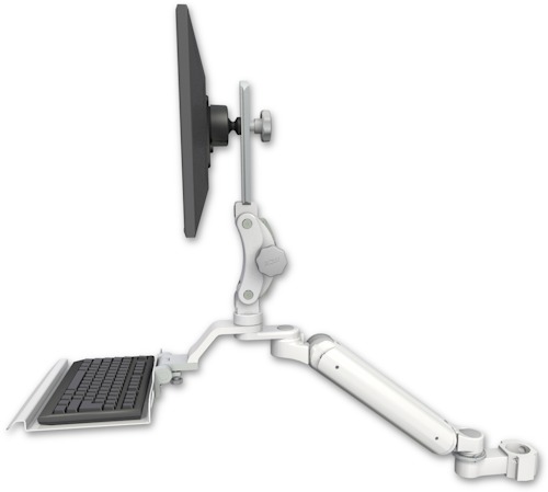 [UL182P-P2-KU12] AccessMount™ Ultra 182 Arm with Paralink monitor mount mount for a 2" pole and a 12" keyboard tray