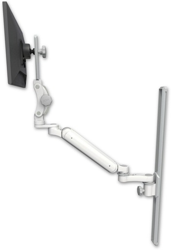 [UL182HP-T36-AS1] AccessMount™ Ultra 182 Heavy Duty Arm with Paralink monitor mount mount on a 36" wall track slider and an 6" arm
