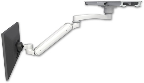 [UL182IBV-PS28-D0-A1] AccessMount™ Inverted Ultra 182 ball pivot LCD Arm mount on a ProSlide 28" track slider with an 11" arm