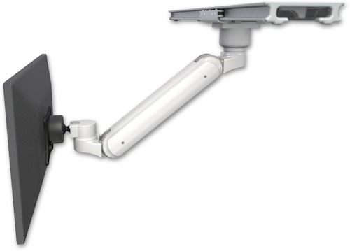 [UL182IBV-PS28-D0] AccessMount™ Inverted Ultra 182 ball pivot LCD Arm mount on a ProSlide 28" track slider