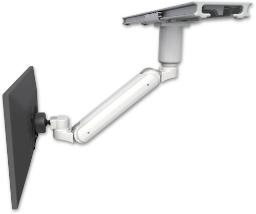 [UL182IBV-PS28-D3] AccessMount™ Inverted Ultra 182 ball pivot LCD Arm mount on a ProSlide 28" track slider with a 3" riser