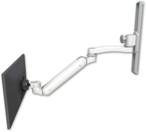 [UL182IBV-T19-A1] AccessMount™ Inverted Ultra 182 ball pivot LCD Arm mount on a 19" wall track slider with an 11" arm