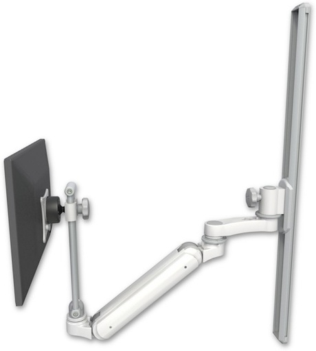 [UL182IEV7-T36-AS1] AccessMount™ Inverted Ultra 182 Arm with EV710 monitor mount mount on a 36" wall track slider and an 6" arm
