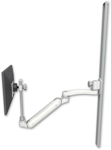 [UL182IEV7-T50-A1] AccessMount™ Inverted Ultra 182 Arm with EV710 monitor mount mount on a 50" wall track slider and an 11" arm