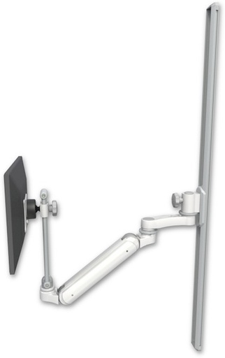 [UL182IEV7-T50-AS1] AccessMount™ Inverted Ultra 182 Arm with EV710 monitor mount mount on a 50" wall track slider and an 6" arm