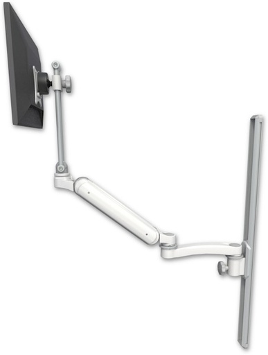 [UL182HEV7-T36-A1] AccessMount™ Ultra 182 Heavy Duty Arm with EV710 monitor mount mount on a 36" wall track slider and an 11" arm