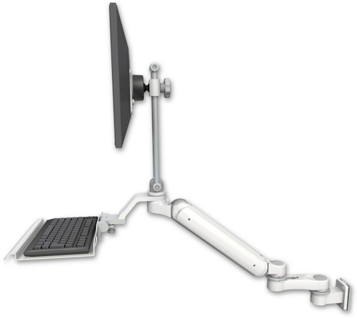 [UL182HEV7-W5-KU12-AS1] AccessMount™ Ultra 182 Heavy Duty Arm with EV710 monitor mount 3.5" wall mount, a 12" keyboard tray, and an 6" arm