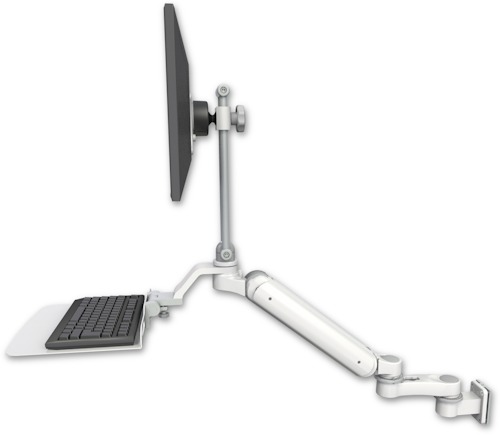 [UL182HEV7-W5-KU12F-AS1] AccessMount™ Ultra 182 Heavy Duty Arm with EV710 monitor mount 3.5" wall mount, a 12" flat keyboard tray, and an 6" arm