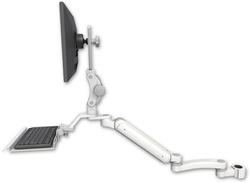 [UL182HP-P15-KU12-A1] AccessMount™ Ultra 182 Heavy Duty Arm with Paralink monitor mount mount for a 1.5" pole, a 12" keyboard tray, and an 11" arm
