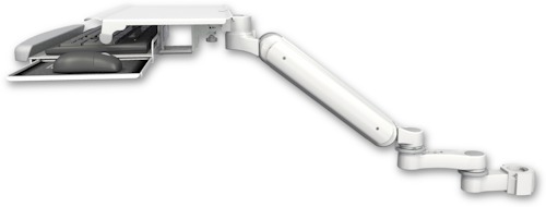 [UL182H-P2-KUS-AS1] AccessMount™ Ultra 182 Heavy Duty Arm mount for a 2" pole with a work surface tray and slide-out keyboard tray and an 6" arm