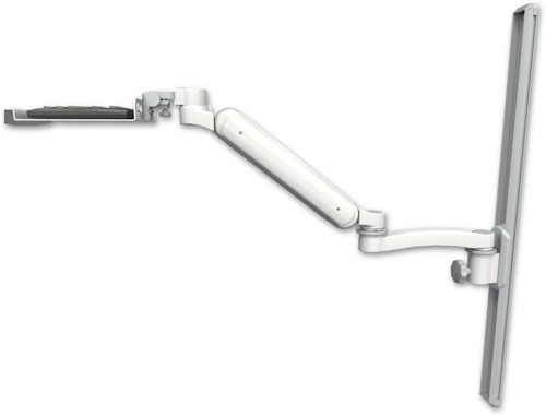 [UL182H-T36-KU12-A1] AccessMount™ Ultra 182 Heavy Duty Arm mount on a 36" wall track slider with a 12" keyboard tray and an 11" arm