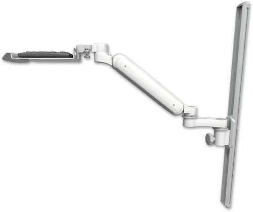 [UL182H-T36-KU12-AS1] AccessMount™ Ultra 182 Heavy Duty Arm mount on a 36" wall track slider with a 12" keyboard tray and an 6" arm