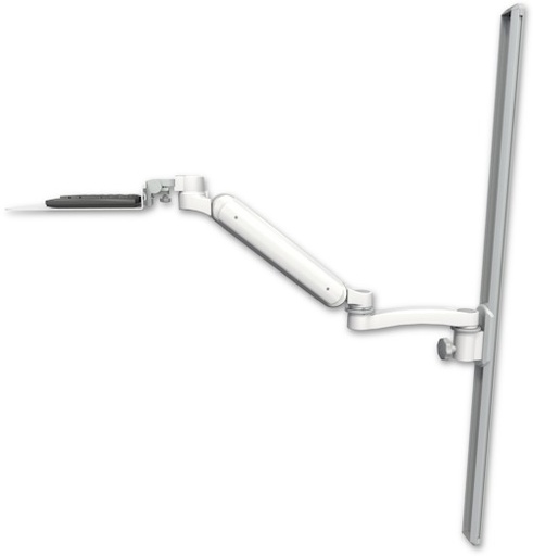 [UL182H-T50-KU12F-A1] AccessMount™ Ultra 182 Heavy Duty Arm mount on a 50" wall track slider with a 12" flat keyboard tray and an 11" arm