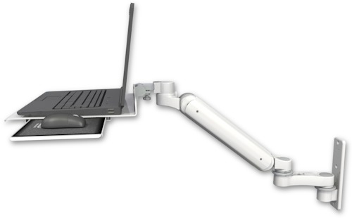 [UL182H-W3-LUS-AS1] AccessMount™ Ultra 182 Heavy Duty Arm wall mount Laptop tray with slider and an 6" arm
