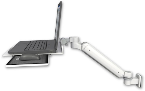 [UL182H-W5-LUS] AccessMount™ Ultra 182 Heavy Duty Arm 3.5" wall mount Laptop tray with slider