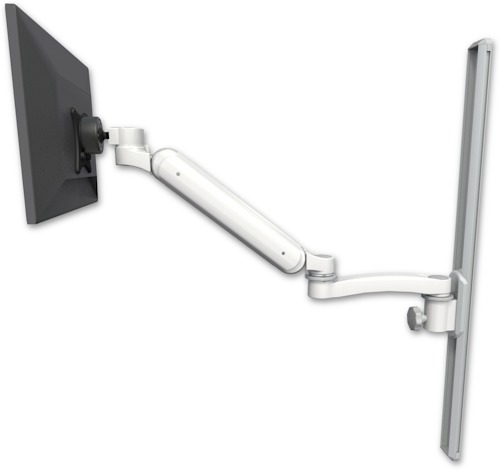 [UL182HBV-T36-A1] AccessMount™ Ultra 182 Heavy Duty ball pivot LCD Arm mount on a 36" wall track slider with an 11" arm