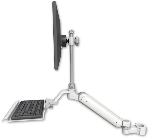 [UL182EV7-P2-KU12] AccessMount™ Ultra 182 Arm with EV710 monitor mount mount for a 2" pole and a 12" keyboard tray