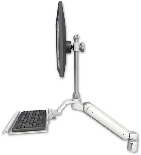 [UL182EV7-R2-KU12] AccessMount™ Ultra 182 Arm with EV710 monitor mount mount for a 2" radius and a 12" keyboard tray