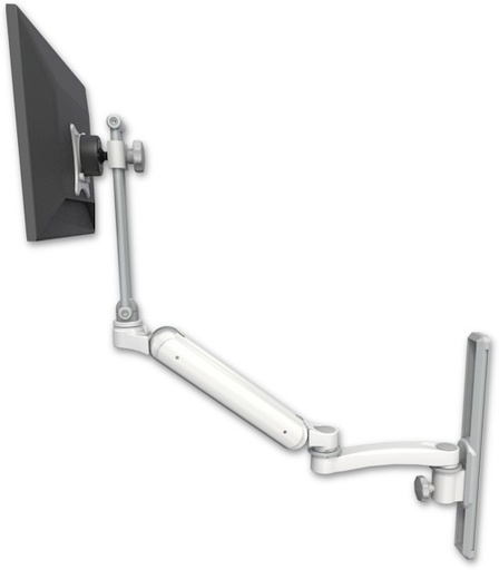 [UL182EV7-T19-A1] AccessMount™ Ultra 182 Arm with EV710 monitor mount mount on a 19" wall track slider and an 11" arm