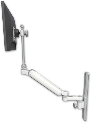 [UL182EV7-T19-AS1] AccessMount™ Ultra 182 Arm with EV710 monitor mount mount on a 19" wall track slider and an 6" arm