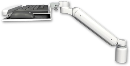 [UL182H-D3-KUB] AccessMount™ Ultra 182 Heavy Duty Arm desk mount with a 3" riser and a wrist-rest keyboard tray