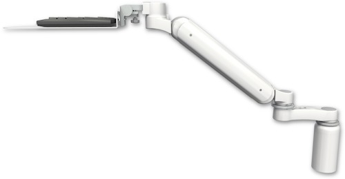 [UL182H-D5-KU12F-AS1] AccessMount™ Ultra 182 Heavy Duty Arm desk mount with a 5" riser, a 12" flat keyboard tray, and an 6" arm