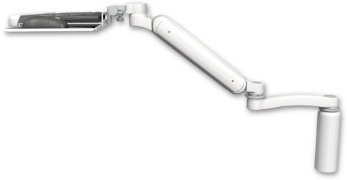 [UL182H-D7-KUB-A1] AccessMount™ Ultra 182 Heavy Duty Arm desk mount with a 7.5" riser, a wrist-rest keyboard tray, and an 11" arm