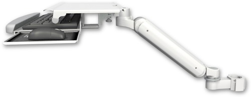 [UL182-P2-KUS] AccessMount™ Ultra 182 Arm mount for a 2" pole with a work surface tray and slide-out keyboard tray