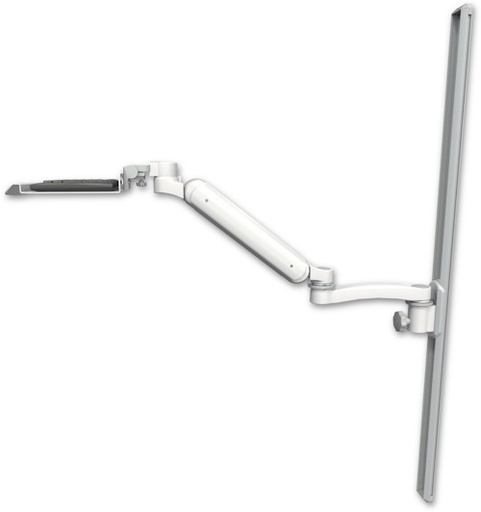 [UL182-T50-KU12-A1] AccessMount™ Ultra 182 Arm mount on a 50" wall track slider with a 12" keyboard tray and an 11" arm