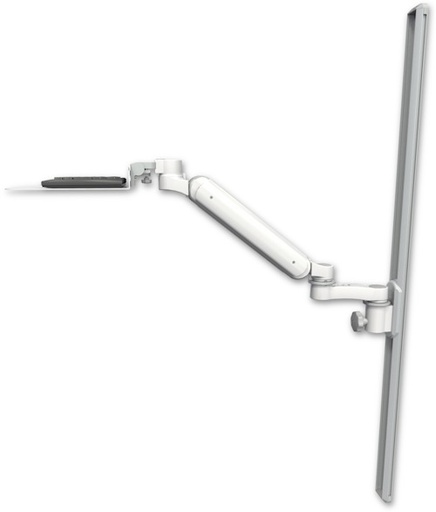 [UL182-T50-KU12F-AS1] AccessMount™ Ultra 182 Arm mount on a 50" wall track slider with a 12" flat keyboard tray and an 6" arm