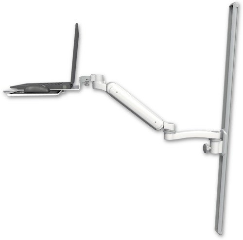[UL182-T50-LUS-A1] AccessMount™ Ultra 182 Arm mount on a 50" wall track slider Laptop tray with slider and an 11" arm