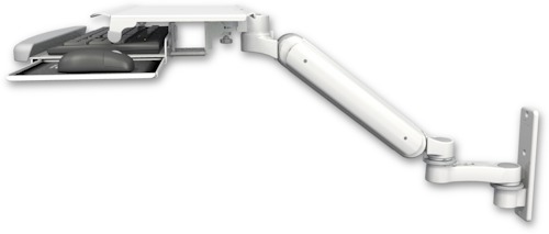 [UL182-W3-KUS-AS1] AccessMount™ Ultra 182 Arm wall mount with a work surface tray and slide-out keyboard tray and an 6" arm