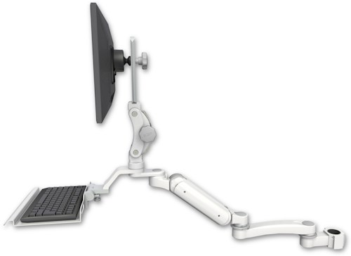 [UL180P-P17-KU12-A1] AccessMount™ Ultra 180 Arm with Paralink monitor mount mount for a 1.75" pole, a 12" keyboard tray, and an 11" arm