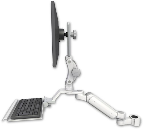 [UL180P-P17-KU12] AccessMount™ Ultra 180 Arm with Paralink monitor mount mount for a 1.75" pole and a 12" keyboard tray