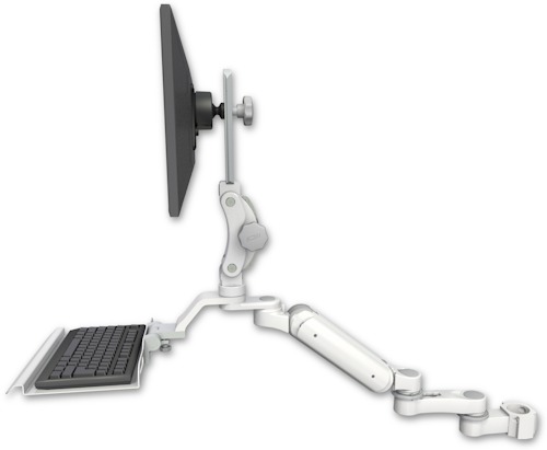 [UL180P-P2-KU12-AS1] AccessMount™ Ultra 180 Arm with Paralink monitor mount mount for a 2" pole, a 12" keyboard tray, and an 6" arm