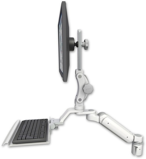 [UL180P-R2-KU12] AccessMount™ Ultra 180 Arm with Paralink monitor mount mount for a 2" radius and a 12" keyboard tray