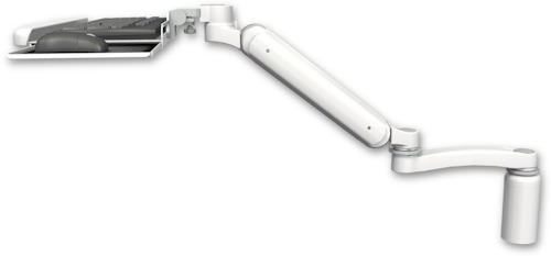 [UL182-D5-KUB-A1] AccessMount™ Ultra 182 Arm desk mount with a 5" riser, a wrist-rest keyboard tray, and an 11" arm