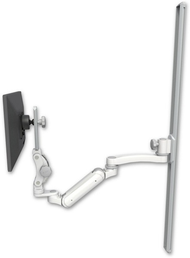 [UL180IHP-T50-A1] AccessMount™ Inverted Ultra 180 Heavy Duty Arm with Paralink monitor mount mount on a 50" wall track slider and an 11" arm