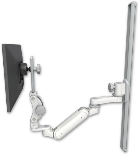 [UL180IP-T36-AS1] AccessMount™ Inverted Ultra 180 Arm with Paralink monitor mount mount on a 36" wall track slider and an 6" arm