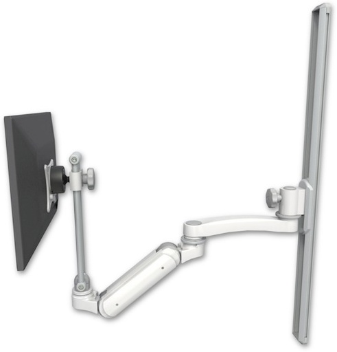 [UL180IEV7-T36-A1] AccessMount™ Inverted Ultra 180 Arm with EV710 monitor mount mount on a 36" wall track slider and an 11" arm