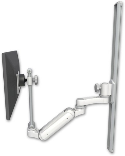 [UL180IEV7-T36-AS1] AccessMount™ Inverted Ultra 180 Arm with EV710 monitor mount mount on a 36" wall track slider and an 6" arm