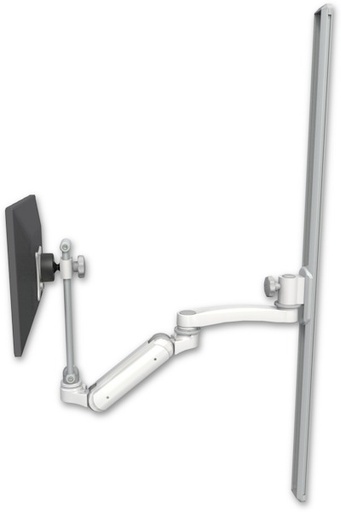 [UL180IEV7-T50-A1] AccessMount™ Inverted Ultra 180 Arm with EV710 monitor mount mount on a 50" wall track slider and an 11" arm