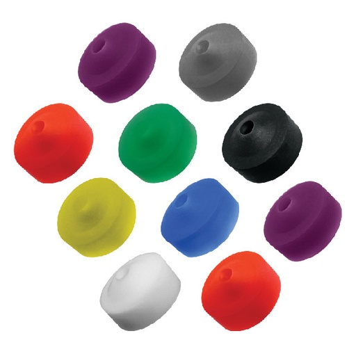 [10433] Yellow Silicone Dust Shields Pack of 100
