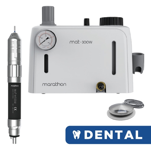 [300ZTAQUACOM] 300ZT AQUA Set Includes Handpiece w/ Turbine, Foot Pedal, 
Pressure Gauge w/ Regulator, Hose, Fittings, Quick Disconnect