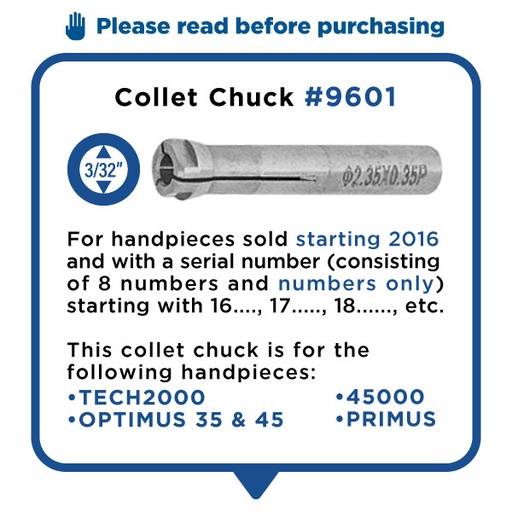 [9601] 3/32" Collet — New Style