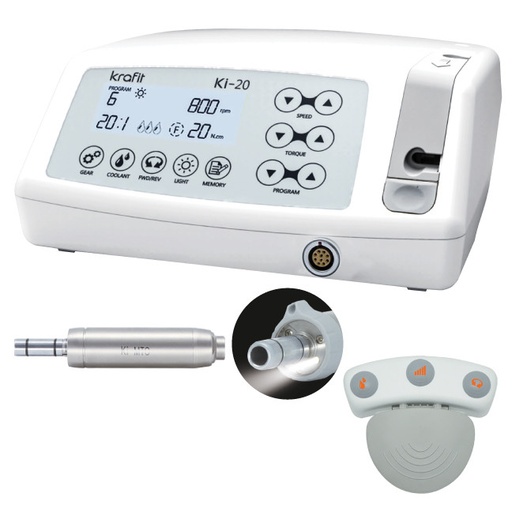 [KI20SETNOANGLE] SMT Ki-20 Implant System No Angle Set Includes 
Controller, Pedal & Motor