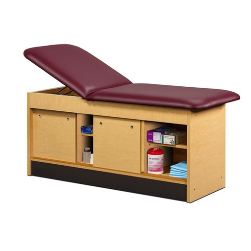 [98044-30] 30" Cabinet Table w/Pass Thru Sliding Doors & Open Storage